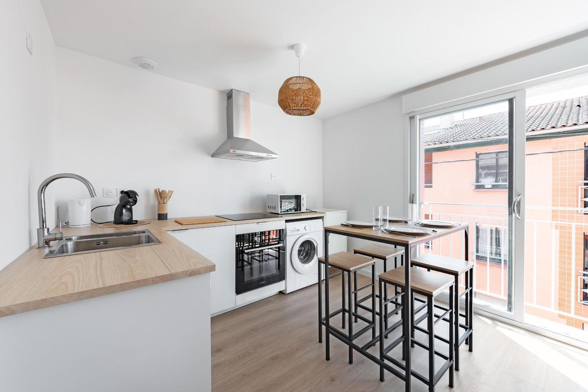 Appartement T2 Avec Parking Gratuit - Proximite Gare à Toulouse Extérieur photo