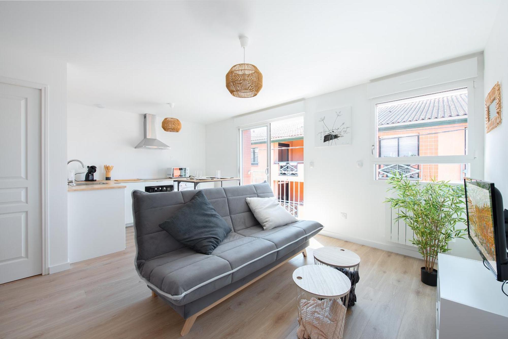 Appartement T2 Avec Parking Gratuit - Proximite Gare à Toulouse Extérieur photo