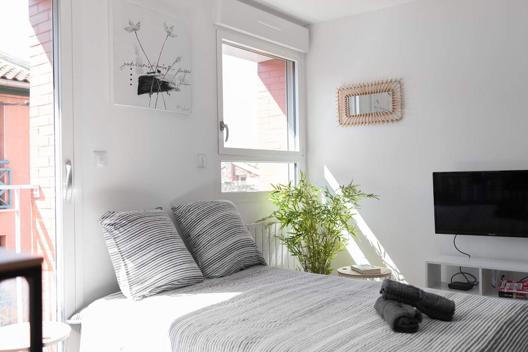 Appartement T2 Avec Parking Gratuit - Proximite Gare à Toulouse Extérieur photo